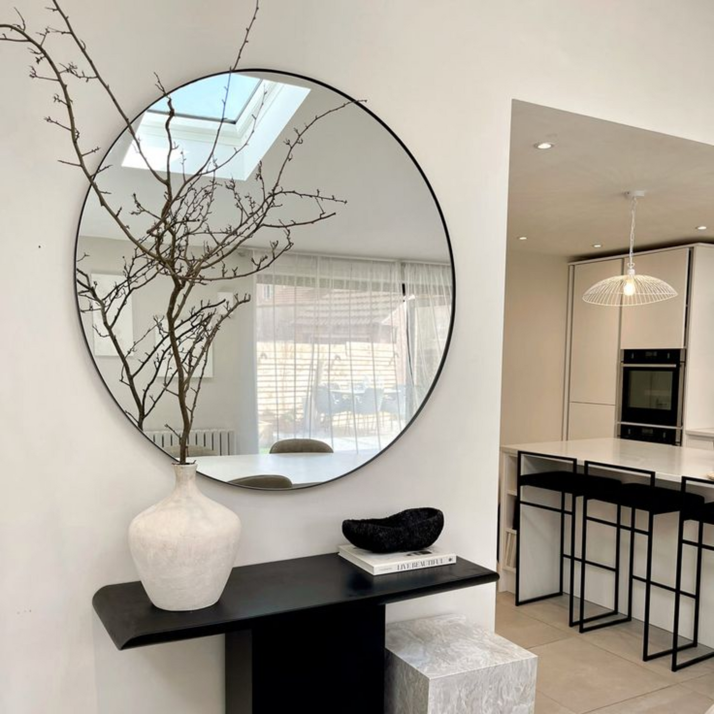 Contemporary Circle Wall Mirror